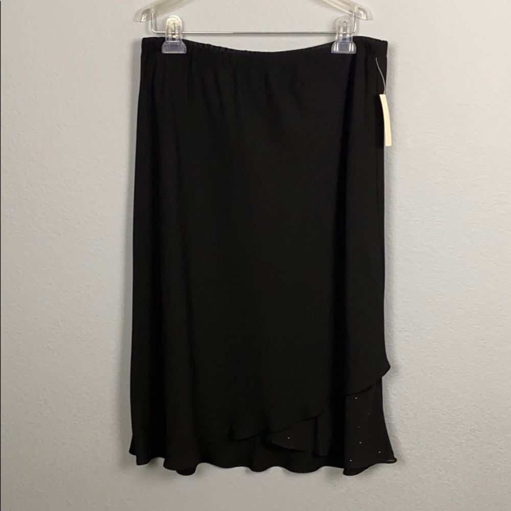 NWT Amanda Smith Black Beaded Skirt